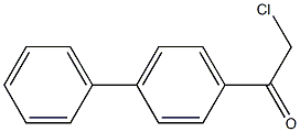 2-chloro-1-(4-phenylphenyl)ethan-1-one Struktur