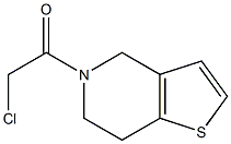 2-chloro-1-{4H,5H,6H,7H-thieno[3,2-c]pyridin-5-yl}ethan-1-one Struktur