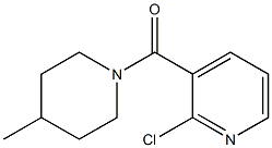 2-chloro-3-[(4-methylpiperidin-1-yl)carbonyl]pyridine Struktur