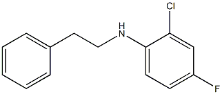 2-chloro-4-fluoro-N-(2-phenylethyl)aniline Struktur