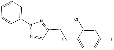 2-chloro-4-fluoro-N-[(2-phenyl-2H-1,2,3-triazol-4-yl)methyl]aniline Struktur