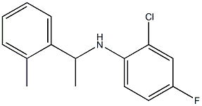 2-chloro-4-fluoro-N-[1-(2-methylphenyl)ethyl]aniline Struktur