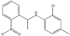 2-chloro-4-methyl-N-[1-(2-nitrophenyl)ethyl]aniline Struktur