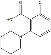 2-chloro-6-(piperidin-1-yl)benzoic acid Struktur