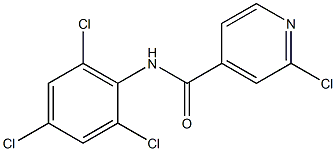 2-chloro-N-(2,4,6-trichlorophenyl)pyridine-4-carboxamide Struktur