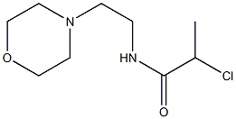 2-chloro-N-(2-morpholin-4-ylethyl)propanamide Struktur