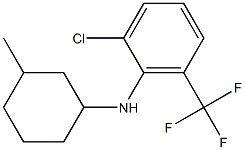 2-chloro-N-(3-methylcyclohexyl)-6-(trifluoromethyl)aniline Struktur