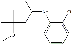 2-chloro-N-(4-methoxy-4-methylpentan-2-yl)aniline Struktur