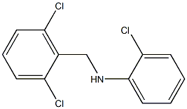 2-chloro-N-[(2,6-dichlorophenyl)methyl]aniline Struktur