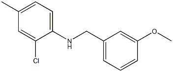 2-chloro-N-[(3-methoxyphenyl)methyl]-4-methylaniline Struktur