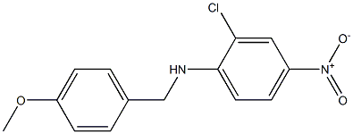 2-chloro-N-[(4-methoxyphenyl)methyl]-4-nitroaniline Struktur