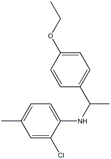 2-chloro-N-[1-(4-ethoxyphenyl)ethyl]-4-methylaniline Struktur