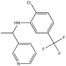 2-chloro-N-[1-(pyridin-3-yl)ethyl]-5-(trifluoromethyl)aniline Struktur