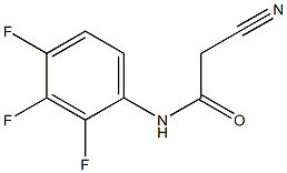 2-cyano-N-(2,3,4-trifluorophenyl)acetamide Struktur