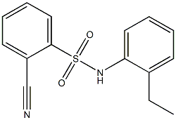 2-cyano-N-(2-ethylphenyl)benzenesulfonamide Struktur