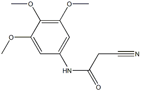 2-cyano-N-(3,4,5-trimethoxyphenyl)acetamide Struktur