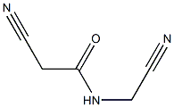 2-cyano-N-(cyanomethyl)acetamide Struktur