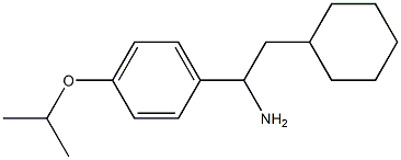 2-cyclohexyl-1-[4-(propan-2-yloxy)phenyl]ethan-1-amine Struktur