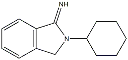 2-cyclohexyl-2,3-dihydro-1H-isoindol-1-imine Struktur