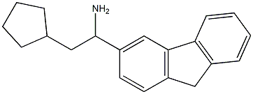 2-cyclopentyl-1-(9H-fluoren-3-yl)ethan-1-amine Struktur