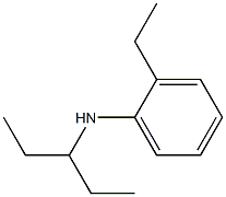 2-ethyl-N-(pentan-3-yl)aniline Struktur