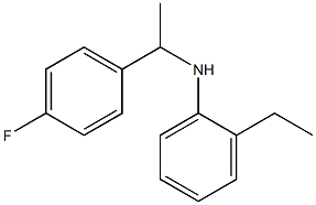 2-ethyl-N-[1-(4-fluorophenyl)ethyl]aniline Struktur