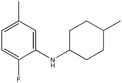 2-fluoro-5-methyl-N-(4-methylcyclohexyl)aniline Struktur