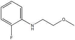 2-fluoro-N-(2-methoxyethyl)aniline Struktur