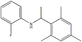 2-fluoro-N-[1-(2,4,6-trimethylphenyl)ethyl]aniline Struktur