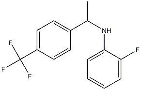 2-fluoro-N-{1-[4-(trifluoromethyl)phenyl]ethyl}aniline Struktur