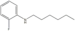 2-fluoro-N-hexylaniline Struktur