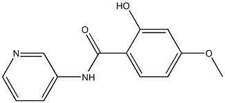 2-hydroxy-4-methoxy-N-(pyridin-3-yl)benzamide Struktur