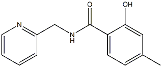 2-hydroxy-4-methyl-N-(pyridin-2-ylmethyl)benzamide Struktur