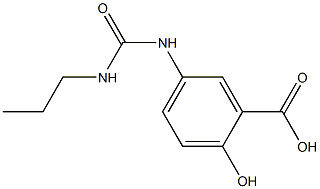 2-hydroxy-5-[(propylcarbamoyl)amino]benzoic acid Struktur