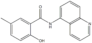 2-hydroxy-5-methyl-N-(quinolin-5-yl)benzamide Struktur