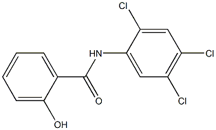 2-hydroxy-N-(2,4,5-trichlorophenyl)benzamide Struktur