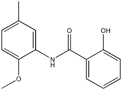 2-hydroxy-N-(2-methoxy-5-methylphenyl)benzamide Struktur