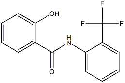 2-hydroxy-N-[2-(trifluoromethyl)phenyl]benzamide Struktur