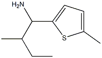 2-methyl-1-(5-methylthiophen-2-yl)butan-1-amine Struktur