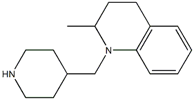 2-methyl-1-(piperidin-4-ylmethyl)-1,2,3,4-tetrahydroquinoline Struktur