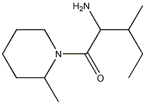 2-methyl-1-[(2-methylpiperidin-1-yl)carbonyl]butylamine Struktur