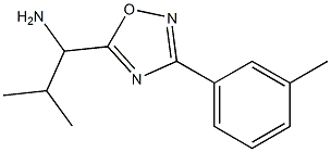 2-methyl-1-[3-(3-methylphenyl)-1,2,4-oxadiazol-5-yl]propan-1-amine Struktur