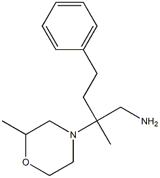 2-methyl-2-(2-methylmorpholin-4-yl)-4-phenylbutan-1-amine Struktur