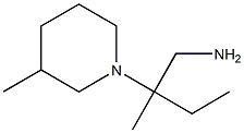 2-methyl-2-(3-methylpiperidin-1-yl)butan-1-amine Struktur