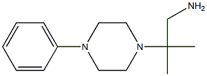 2-methyl-2-(4-phenylpiperazin-1-yl)propan-1-amine Struktur
