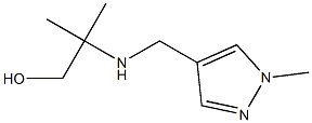 2-methyl-2-{[(1-methyl-1H-pyrazol-4-yl)methyl]amino}propan-1-ol Struktur