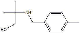 2-methyl-2-{[(4-methylphenyl)methyl]amino}propan-1-ol Struktur