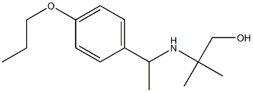 2-methyl-2-{[1-(4-propoxyphenyl)ethyl]amino}propan-1-ol Struktur