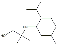 2-methyl-2-{[5-methyl-2-(propan-2-yl)cyclohexyl]amino}propan-1-ol Struktur