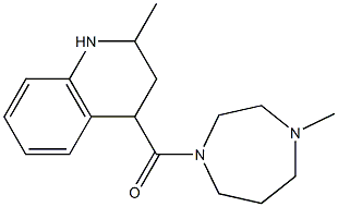 2-methyl-4-[(4-methyl-1,4-diazepan-1-yl)carbonyl]-1,2,3,4-tetrahydroquinoline Struktur